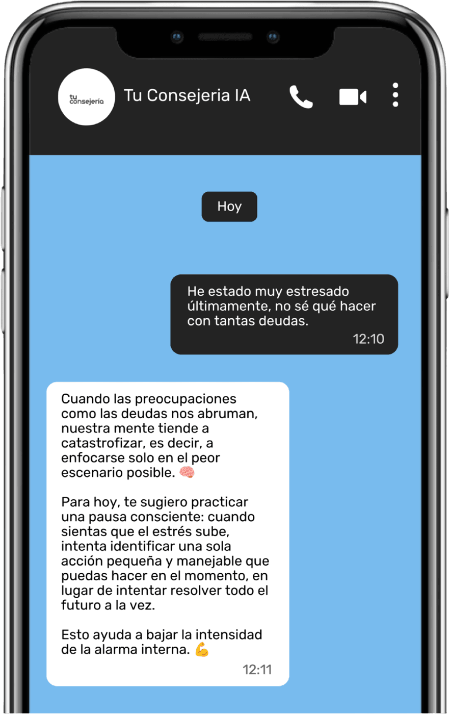 Chat de bienestar con IA